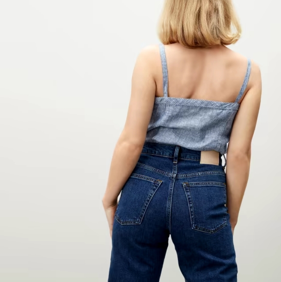 Everlane The Linen Picnic Top size 8 - Picture 2 of 6